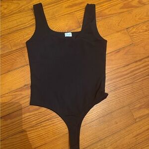 Blue Rain Black Bodysuit